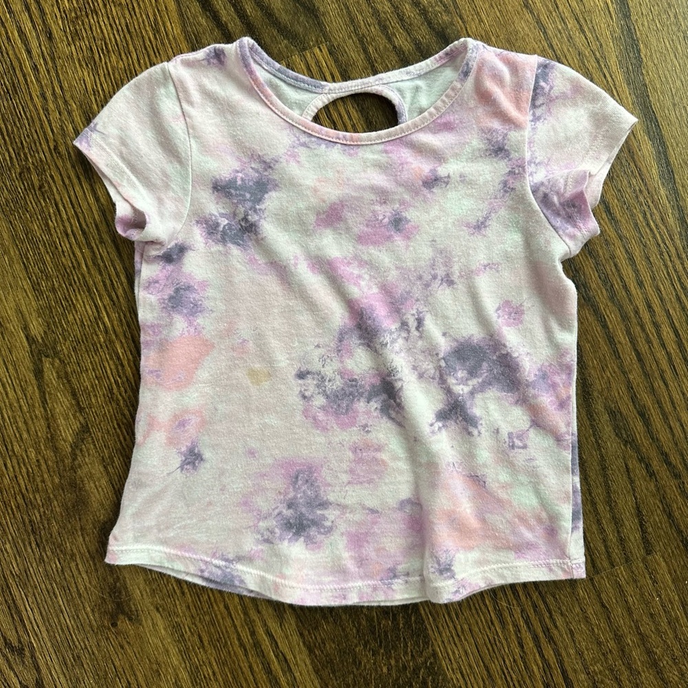 Kids Tie-Dye T-Shirt - Pink and Purple 3T Shirt